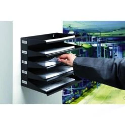Durable Sortierstation 3360-01 Sortierreck, A4, 5 Fächer, 5 Etagen, Metall, Schwarz -Durable 014e8f73687d0b42f4cf2f92dee720258605fa5d sortierstation durable 3360 01 sortierreck a4