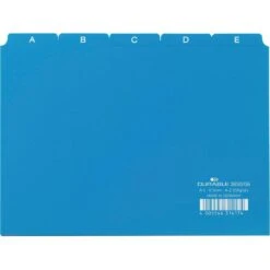Durable Karteikartenregister 3650-06, A5 Quer, A - Z, Aus Kunststoff, Blau, 25-teilig