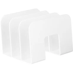 Durable Katalogsammler 1701395010 Trend, A4, Kunststoff, 3 Fächer, Weiß, 2 Stück