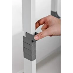 Durable Computertisch 3718-10, SYSTEM, Höhenverstellbar, 80 X 92-122 X 56,4cm, Grau -Durable 12a22f85461d0d8ada73b05633f455074b6b0ffc computertisch durable 3718 10 system