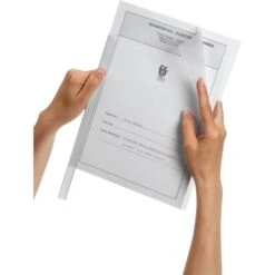 Durable 2919-19 Klemmschienenhüllen A4 Transparent