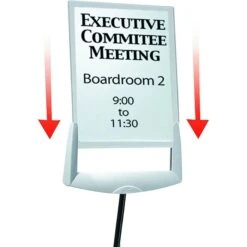 Durable Infoständer Sherpa Infobase A4, Bis 147 Cm Höhenverstellbar, Sichttafel Beidseitig -Durable 1735745718fb51a90a687ff86025d093f04fc98c infostaender durable sherpa infobase a4