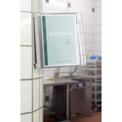 Durable Sichttafelsystem Function Safe Wall 10, 5831-00, A4, Wandhalter, Inkl. 10 Sichttafeln -Durable 1adebfcdb8e98f8d25ce14e8a0b32f45d2fb5a4e sichttafelsystem durable function safe wall 10