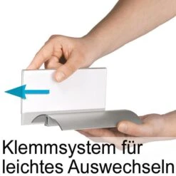 Durable Tischnamensschilder 8200-19 Presenter, De Luxe, 52 X 100mm, Acryl, 2 Stück -Durable 20ac1963e9fa68bcf322bc9b8aa596122a88f203 tischnamensschilder durable 8200 19 presenter