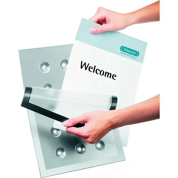 Durable Tischaufsteller 4979-23 Duraview Table, A4 Hoch Oder Quer, Aus Metall, L-Form, Einseitig 5 Durable Tischaufsteller 4979-23 Duraview Table, A4 Hoch Oder Quer, Aus Metall, L-Form, Einseitig – Bild 5