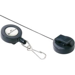 Durable Ausweishalter 8221-58, Metall / Kunststoff, Jojo Mit Krokoklemme, Anthrazit, 10 Stück