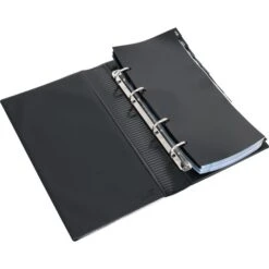 Durable Visitenkartenbuch Visifix Centium, A5, A-Z, Kunststoff, Schwarz, 4-Ring, Für 200 Karten -Durable 294e1b679bc34cc68bb3f530d6ffed0e112da3cf visitenkartenbuch durable 240301 visifix centium