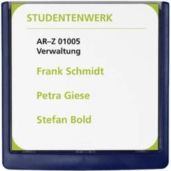 Durable Türschild 4862-07, Click Sign, Blau, Aus Kunststoff, 14,9 X 14,85cm