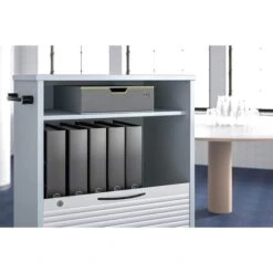 Durable Schubladenbox 760127, Varicolor 1 SAFE, A4, Kunststoff, 1 Fach, Abschließbar, Gelb / Grau -Durable 3028133ae2f7f3ace14a6040a55eddee23b959ac schubladenbox durable 760127 varicolor 1 safe a4