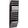 Durable Prospekthalter 1709781060 Flexiboxx, Wandprospekthalter Kunststoff 12 X A4 Quer Schwarz