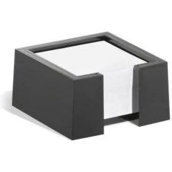 Durable Zettelbox 772401 Cubo, Schwarz, Gefüllt Mit 500 Notizzetteln, Kunststoff