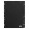 Durable Register 6168-01, A4, A-Z, Kunststoff, 20-teilig, Schwarz