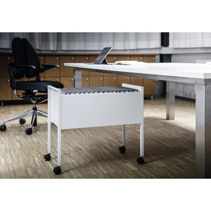 Durable Hängeregistraturwagen 3095-10 Economy, Für 80 Mappen A4, Lichtgrau 2 Durable Hängeregistraturwagen 3095-10 Economy, Für 80 Mappen A4, Lichtgrau – Bild 2