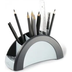 Durable Stiftehalter 7720-01 Vegas, Kunststoff, 5 Fächer, Schwarz / Grau