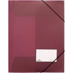 Durable Eckspanner 999109793, A4, Rot, 3 Einschlagklappen, Kunststoff, 5 Stück