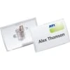 Durable Namensschilder 8214 Click Fold, 90 X 54 Mm, Mit Kombiklemme, Kunststoff, 25 Stück