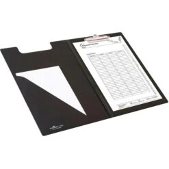 Durable Klemmbrettmappe 235501, A4, Kunststoffbezug In Lederoptik, Schwarz -Durable 6e1dfc4c197849b69261089f893cbbaeaafda518 klemmbrettmappe durable 235501 a4