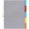 Durable Prospekthüllen 663019, A4, Genarbt, 0,13 Mm, Oben Offen, 5 Taben