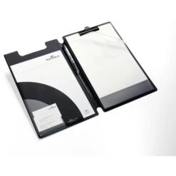 Durable Klemmbrettmappe 233201, A4+, Kunststoffbezug, Mit Stiftehalter, Schwarz -Durable 71a7f8fbe26e7150ed61b91f7515eea55baedca7 klemmbrettmappe durable 233201 a4 plus