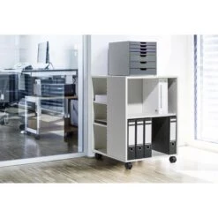 Durable Bürowagen 74/59, 3113-02, 53 X 75 X 59cm, Weiß -Durable 724b1b068dbdc8cf074c4065ff324022e462316b buerowagen durable 7459 3113 02