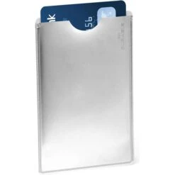 Durable Kreditkartenhülle 890023, PE, RFID-Schutz, 90 X 62mm, 1 Karte, Silber, 10 Stück -Durable 7b2bfc538cbb15d231202e97efb9a04557d2e9a1 kreditkartenhuelle durable 890023 pe