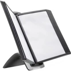 Durable Sichttafelsystem Sherpa Style Table 10, 5855-01, A4, Tischständer, Schwarz, 10 Sichttafeln