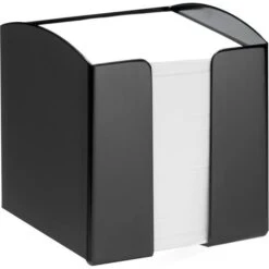 Durable Zettelbox Trend, 1701682060, Schwarz, Kunststoff, Gefüllt Mit 800 Notizzetteln