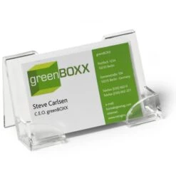 Durable Visitenkartenhalter 2414-19, Acryl, Glasklar, 1 Fach Für 50 Karten