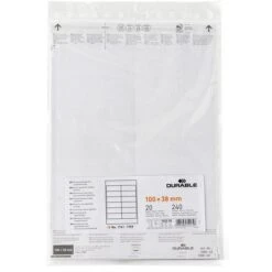 Durable Einsteckschilder 102202, Für Kennzeichnungstaschen, 240 Stück, 100 X 38mm -Durable 8b599d07fa0a9f56f72cdaa754836a09197f4deb einsteckschilder durable 102202