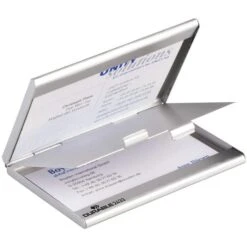 Durable 2433 Card Box Duo Visitenkartenetui Silber