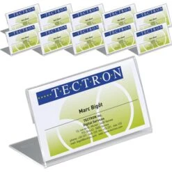 Durable Tischnamensschilder 805519, 52 X 100mm, Acryl, 10 Stück