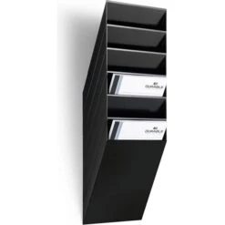 Durable Prospekthalter 1709760060 Flexiboxx, Wandprospekthalter, Kunststoff, 6 X A4, Schwarz