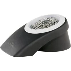 Durable Büroklammerspender 771301, Vegas, Magnetisch, Mit 100 Klammern, Schwarz / Grau