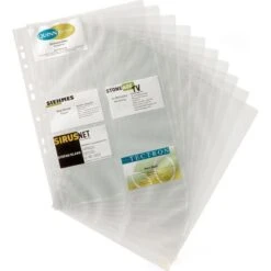 Durable 2389 Visitenkartenhüllen A4 Glasklar