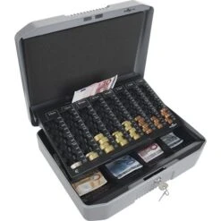 Durable Euroboxx 178257 Geldkassette 35,2 X 12 X 27 Cm, Mit Zählbrett