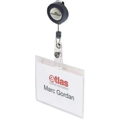 Durable Ausweishalter 8138-19, PVC, Jojo Mit Clip, Ausweishülle, Transparent, 10 Stück