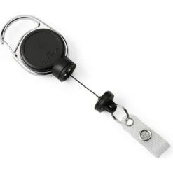 Durable Ausweishalter 8329-01 Jojo Extra Strong, Metall, Jojo Mit Clip, Schwarz