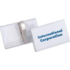 Durable Namensschilder 8110-19, 75 X 40 Mm, Mit Krokoklemme, Kunststoff, 25 Stück