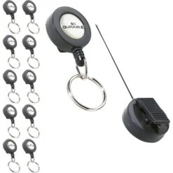 Durable Schlüsselanhänger 8222-58, Metall/Kunststoff, Jojo Mit Gürtelclip, Mit Nylonseil 80 Cm