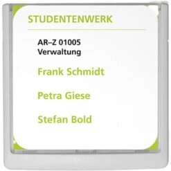 Durable Türschild 4862-02, Click Sign, Weiß, Aus Kunststoff, 14,9 X 14,85cm