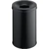 Durable Papierkorb Safe, 330601, Schwarz, Rund, Aus Metall, Feuersicher, 30 Liter