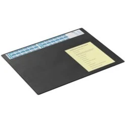 Durable Schreibunterlage 720401, Schwarz, Kunststoff, Mit Sichtplatte & Kalender, 65 X 52cm -Durable c5292b61fa607083d77cc2eaf5e18ccfdf2e39f8 schreibunterlage durable 720401 schwarz