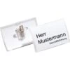 Durable Namensschilder 8211, Click Fold, 75x40 Mm, Mit Kombiklemme, Kunststoff, 25 Stück