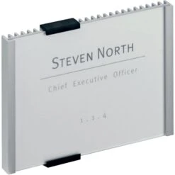 Durable Türschild 4801-23, Info Sign A6, Silber, Aus Aluminium, 14,9 X 10,55cm