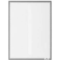 Durable Inforahmen 5014-57, Info-Tasche, A4, Rückseite Selbsthaftend, Grau, 5 Stück