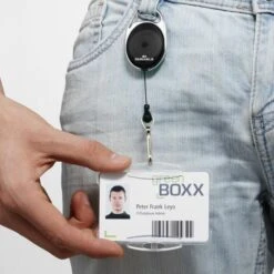 Durable Ausweishalter 8324-01 Jojo Style, Metall, Jojo Mit Clip, Schwarz, 10 Stück -Durable e6a00fb66348dbc5ced80e9591751a7fb8517e62 ausweishalter durable 8324 01 jojo style metall