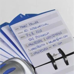 Durable 2416 Telindex Flip Vegas Rollkartei, Silber / Blau -Durable eead685223891d4b69793a9173d29637ea87b54c rollkartei durable 241623 telindex flip vegas