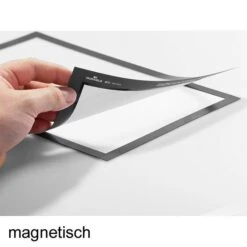 Durable 4870-23 Duraframe Magnetrahmen A6 Silber -Durable f1511e4c7c1b394051d0424f5a69e9e73d16535b inforahmen durable 4870 23 duraframe a6