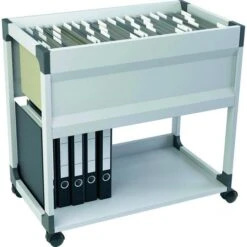 Durable Hängeregistraturwagen 3784-10 Multi, Für 90 Mappen A4, Lichtgrau